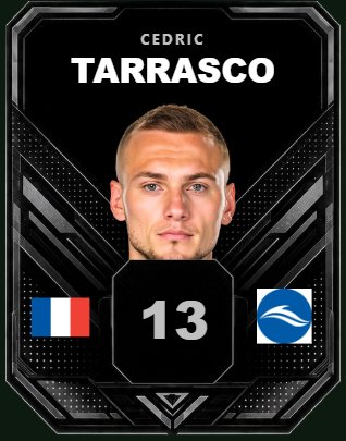 Carte joueur Cédric Tarrasco